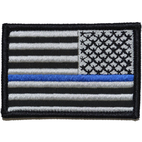 Reversed US Flag Thin Blue Line