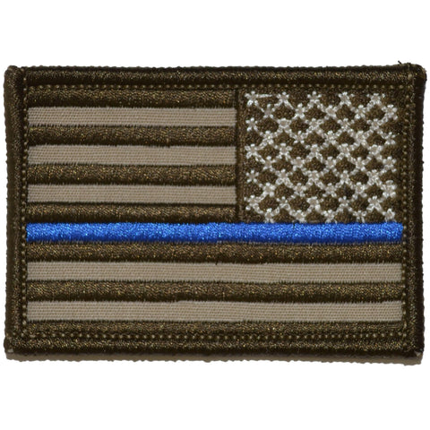 Reversed US Flag Thin Blue Line