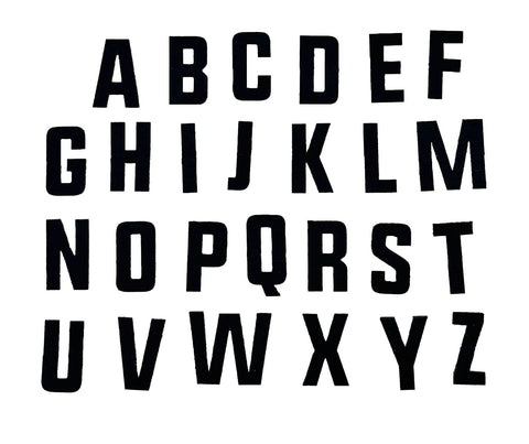 Alphabet Patch Pack